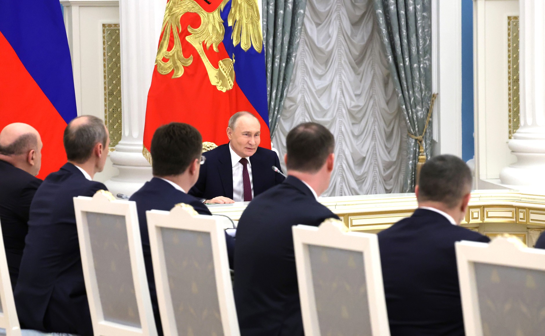 В Кремле Владимир Путин провёл встречу с членами Правительства Российской Федерации [ 2024 ]
