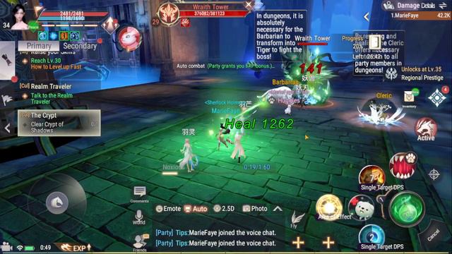 BEST MMORPG LIKE WOW Perfect World Mobile Android ios Gameplay Open World Part 16