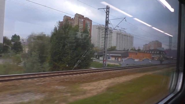 Поездка по МЦД-4 от Железнодорожного до Реутова на новом электропоезде ЭП2ДМ-0220