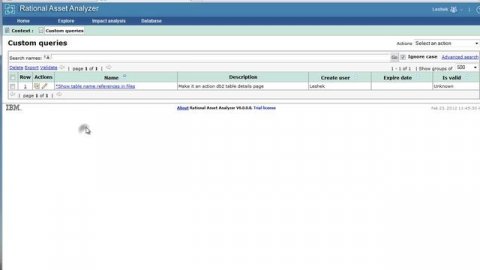 IBM Rational Asset Analyzer: Custom Query (CQ) and User Defined Relationship (UDR)