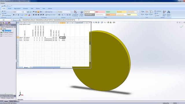Using Design Tables in SolidWorks