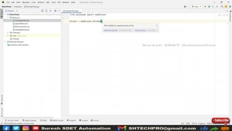 #4 Selenium With Python | How to Write First Test in Selenium with Python