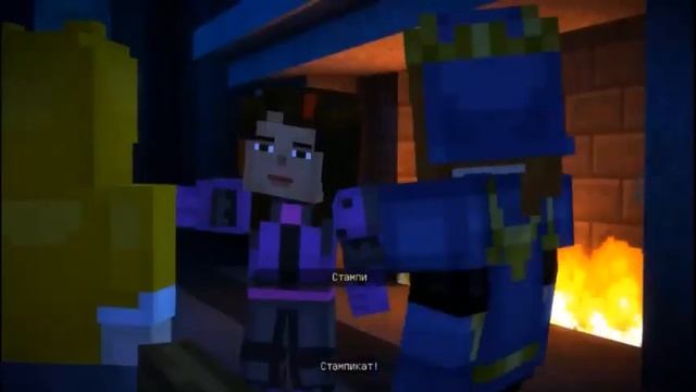 Petra & Jesse ALL Moments (Minecraft Story Mode 1 Season) [RUS sub]