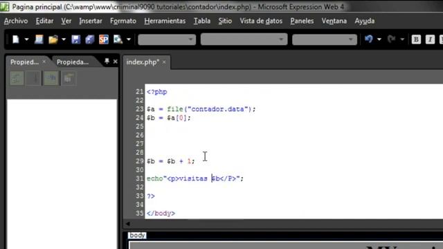 Tutoriales PHP - Contador de visitas en php