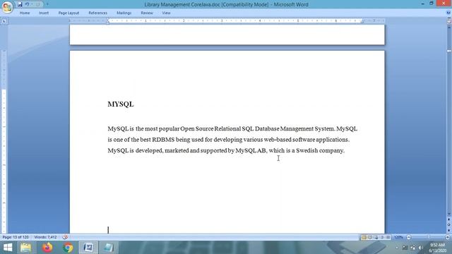 Project Report - Library Management System | Java Mysql