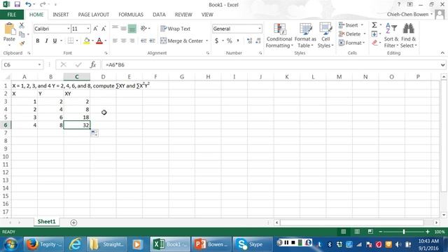 Using EXCEL to calculate statistics problems