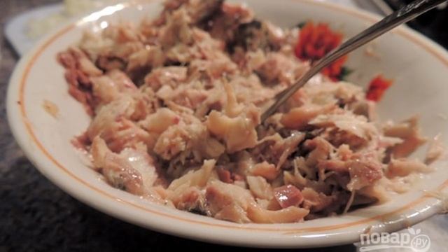 Заливной пирог с картофелем и сайрой