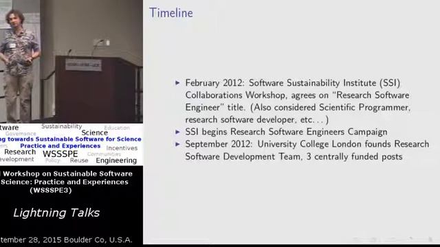 Lightning Talks - WSSSPE3 2015 Conference