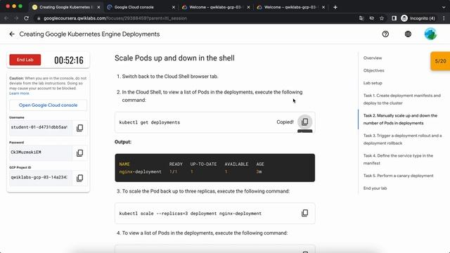 Creating Google Kubernetes Engine Deployments