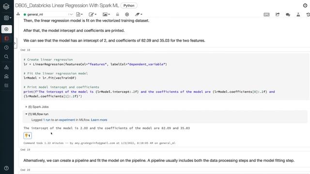 Databricks Linear Regression With Spark ML | Apache Spark MLlib