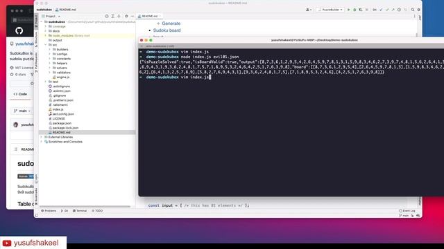 Solving sudoku puzzle using JavaScript | Node | SudokuBox
