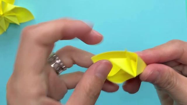 How To Make Origami Forsythia Flower - Easy Origami Instructions