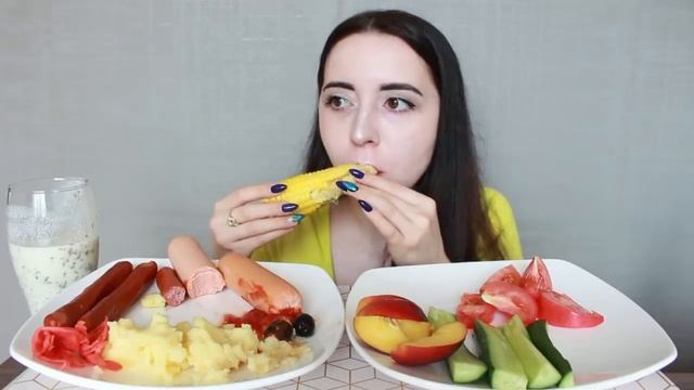 ДЕТИ ИЗ ДЕТСКОГО ДОМА / САРДЕЛЬКИ, КУКУРУЗА, ДОВГА MUKBANG asmr Ayka Emilly
