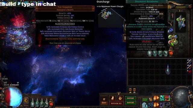 [3.20] Path of Exile Occultist ci cyclone cast on crit forbidden rite [update]