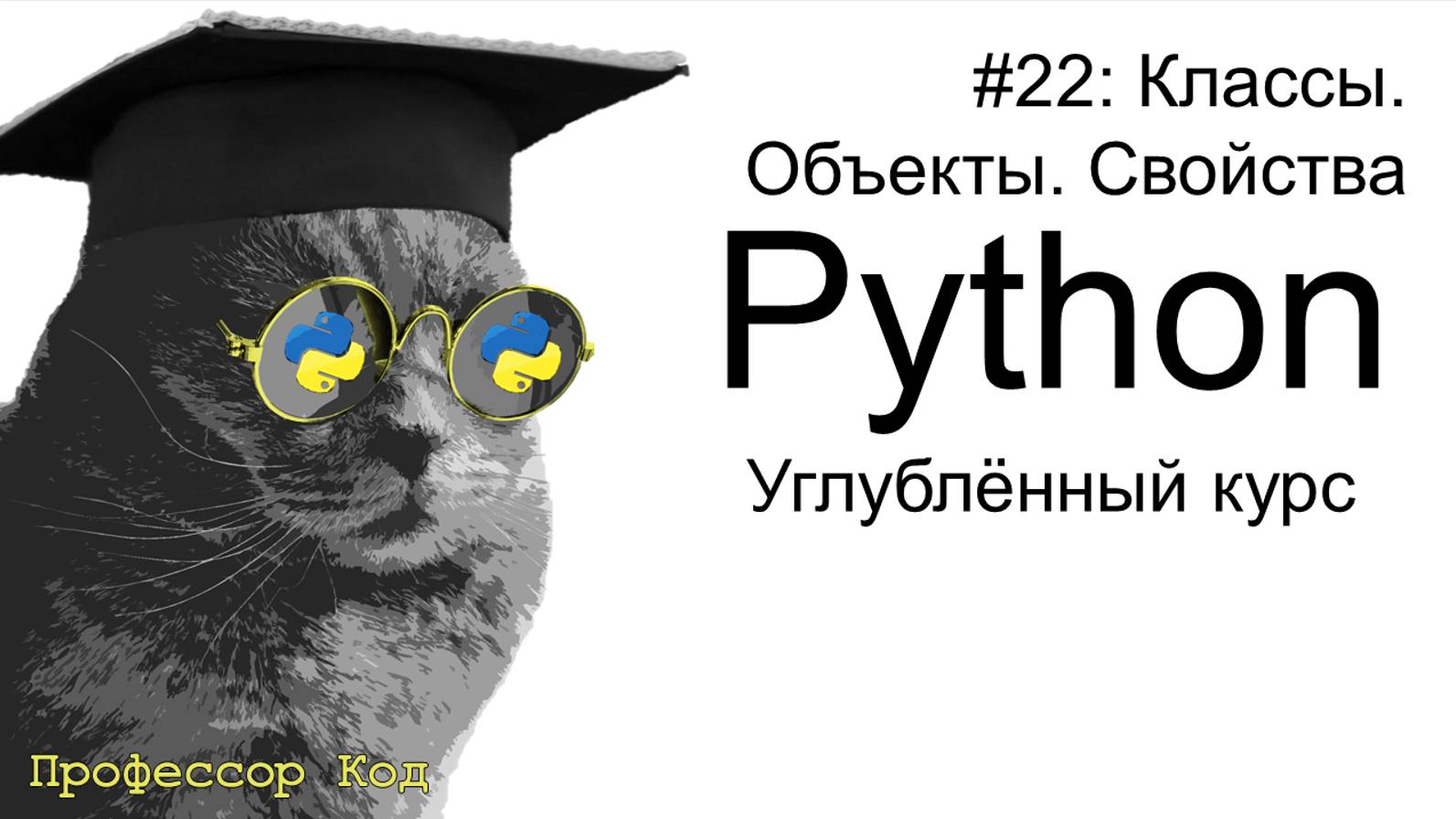 Классы. Объекты. Свойства | Python: углубленный курс| Профессор код