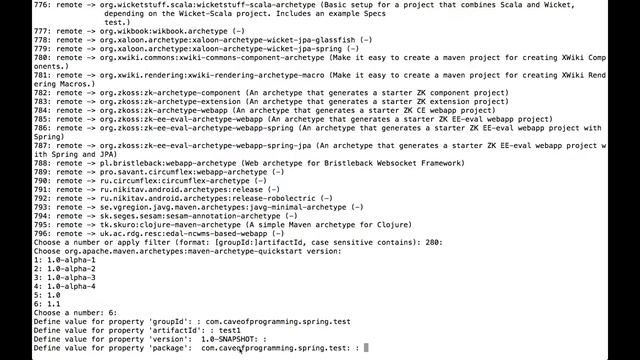 Spring Tutorial 4 - Using Maven on the Command Line