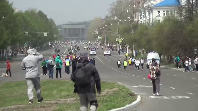 Легкоатлетическая эстафета по улицам Комсомольска состоялась в День Победы