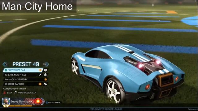 Premiership Club Rocket League Cars