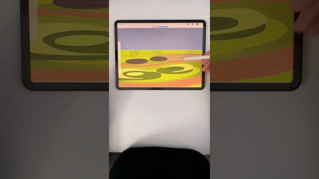 ✅ всё о ландшафте в Procreate✅ эскиз сделан в программе Procreate на основе модели из Archicad