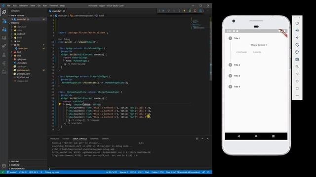 Flutter Stepper Widget