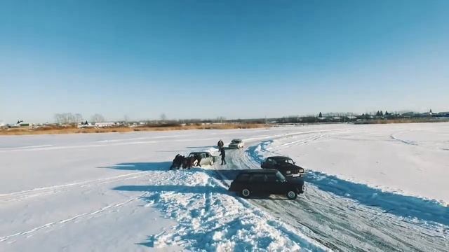 Зимний дрифт на жигах Заводоуковск озеро Лыбаево 2019