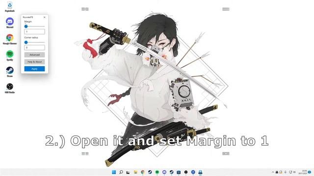 Remove TranslucentTB line Windows 11