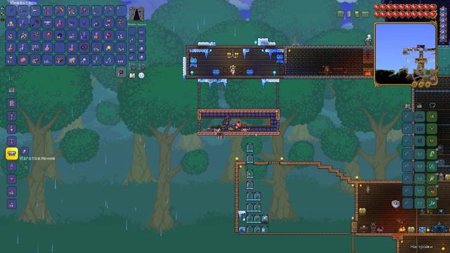 СТРОИТЕЛЬСТВО В Terraria ,,МЕТЕОРИТОВЫЙ ДОМ"