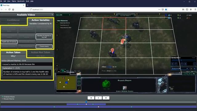 CAMEL Project: Using a Real-Time Strategy Game to Develop Explainable AI