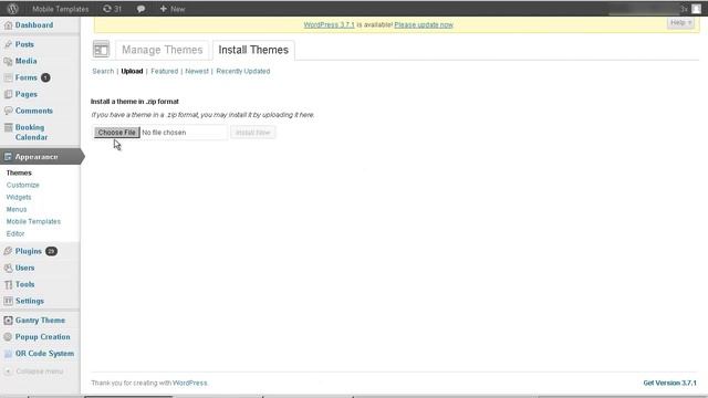 How to Install the Wordpress Mobile Template