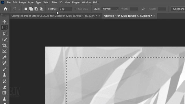 Photoshop: How to Create the CRUMPLED PAPER Effect