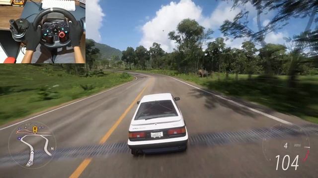 Rebuilding 1070HP Toyota Sprinter Trueno AE86 - Forza Horizon 5 | Logitech G29 Steering Wheel