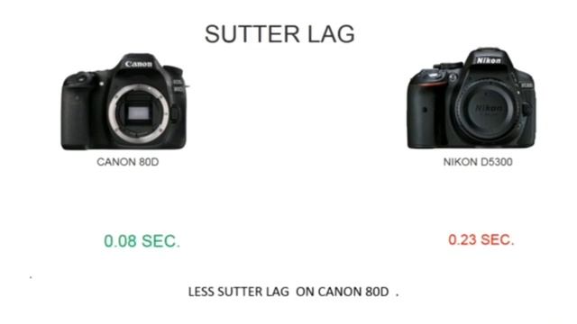 Canon Eos 80d vs Nikon D5300 Difference