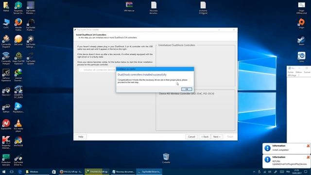 Easy How To Install Controller PS4PS3 on Pc with Cable  bluetooth wireless ScpToolkit