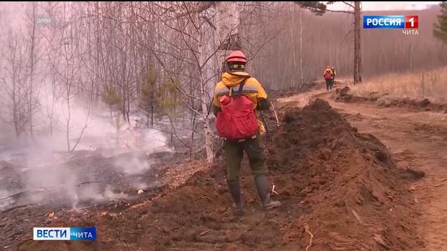 Три лесных пожара действуют в Забайкалье