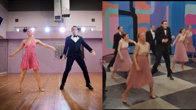 THE MARVELOUS MRS. MAISEL Dance  Pink Shoelaces side by side