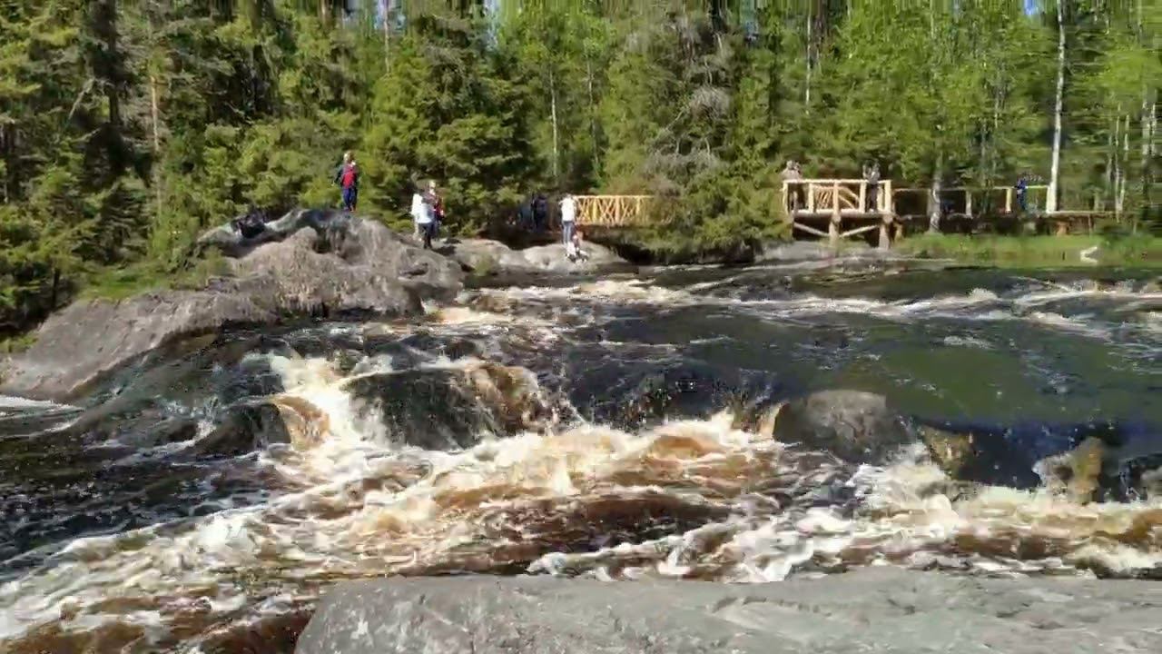 Карелия. Водопад Ахвенкоски