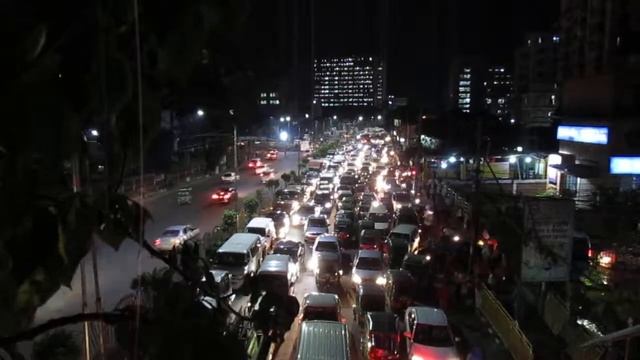 Traffic Jam in Dhaka City ঢাকার যানজট Captured by Canon Ixus 190