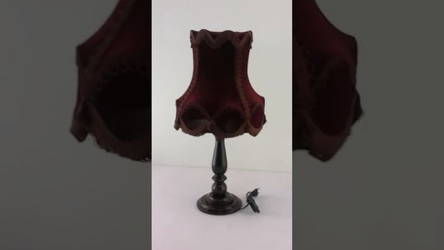 Прикроватная лампа "Колокол" на деревянной ножке