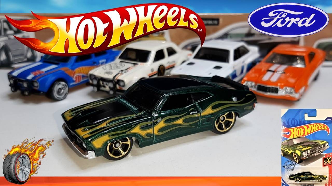 Custom Hot Wheels 73 Ford Falcon XB HW Flames 7/10