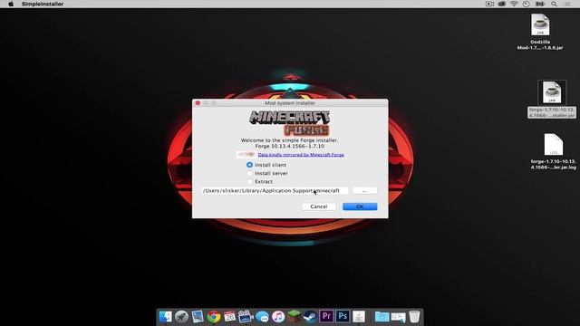 How to Install the Godzilla Mod for Minecraft 1.7.10 [Mac]