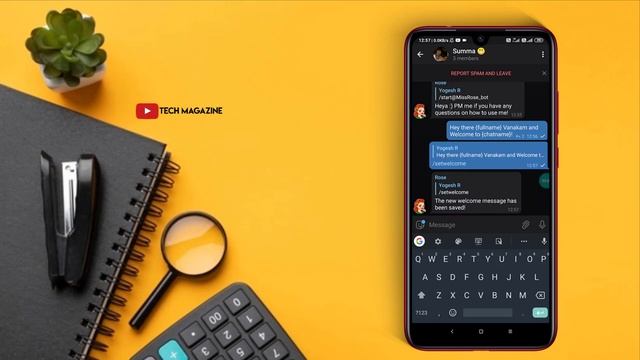 How to Set Auto Welcome Message in Telegram group tamil|Create Telegram welcome message/TechMagazin
