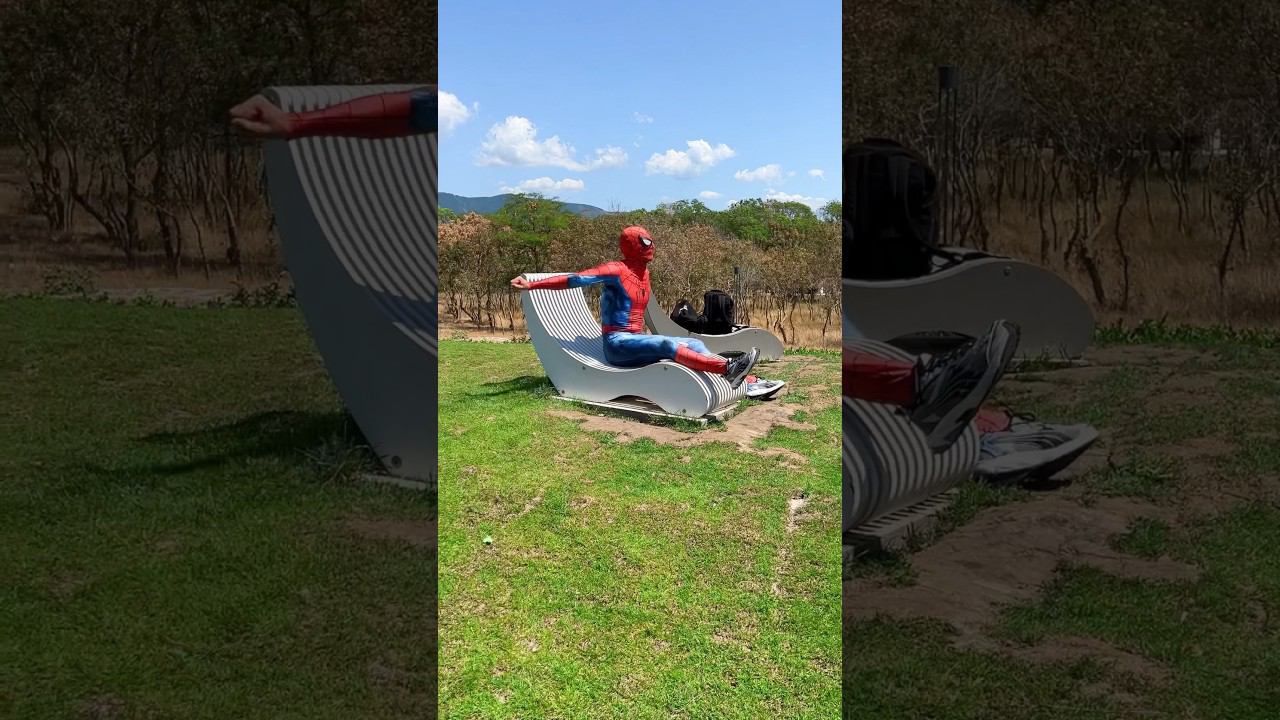 Spiderman is on vacation