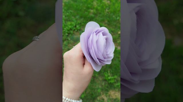 брошь цветок из ткани Камелия 💜