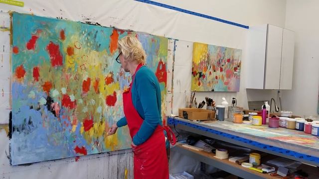 abstract painting / intuitive painting - from start to finish