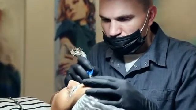 Перманентный макияж. Как сделать красивые брови.