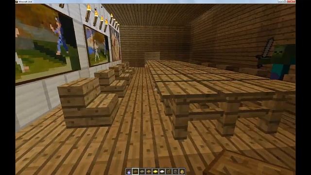 Декор дома в Minecraft.Столыдиванышкафы и т.п.