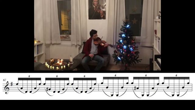 Roman Kim - Stille Nacht - Transcripcion violin solo
