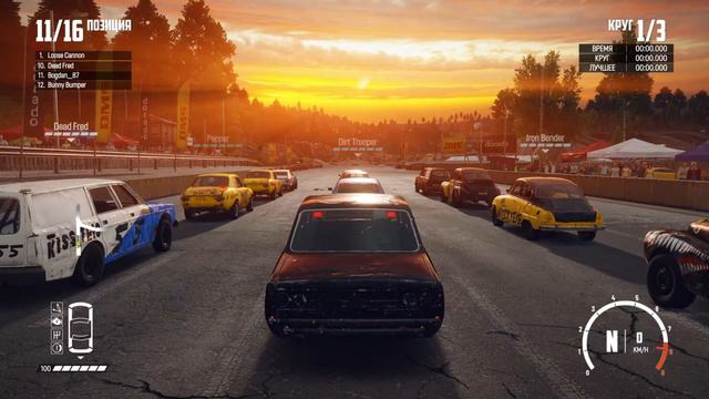 Wreckfest на PS5 🎮 | Улетные гонки на «вёдрах» 🏎  | Ночные покатушки |