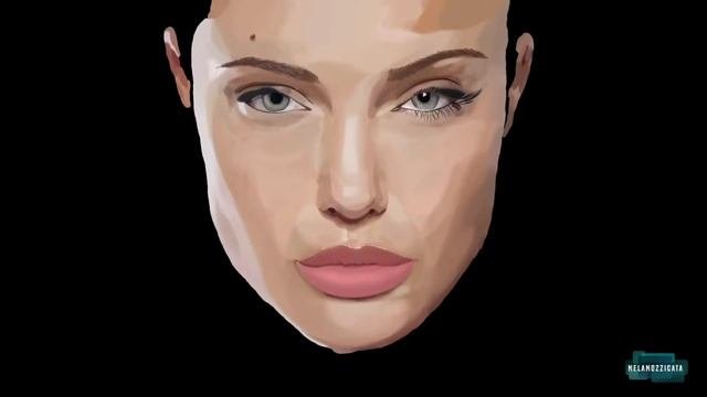 Angelina Jolie Portrait - iPad Apple Pencil Adobe Sketch