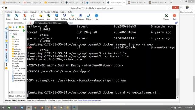30 Docker war file tomcat deployment #6